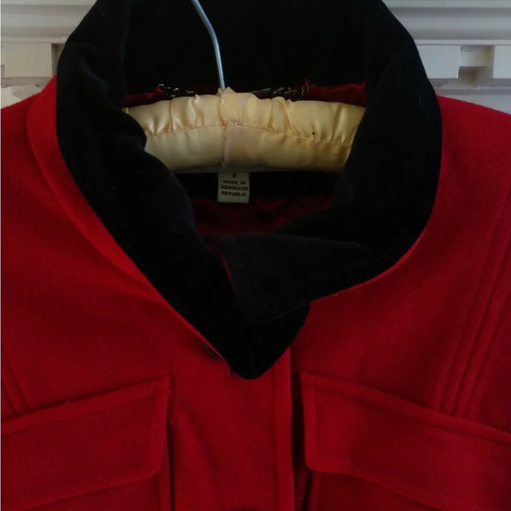 LAUNDRY by Design Red Holiday Christmas Wool Coat NWT $500 - Picture 3 of 7